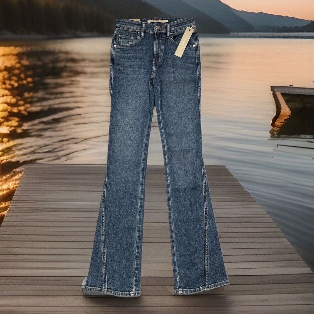 Hudson Barbara High Rise Baby Boot Jeans 24 (24x32) Blue Stretch Womens New NWT